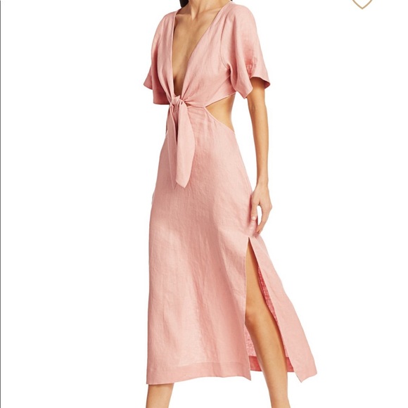 Cult Gaia cutout backless linen dress - Picture 1 of 6